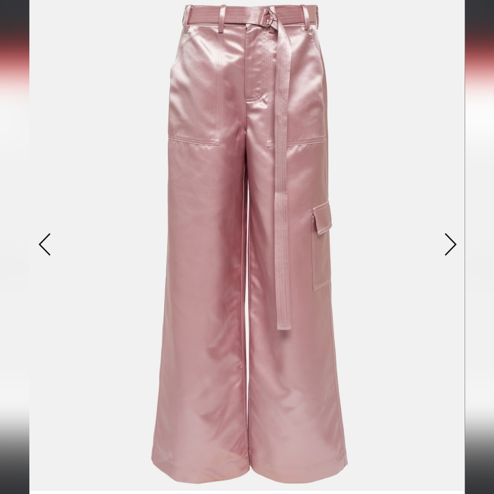 STAUD Pink Wide Leg Pants - Picture 2 of 16